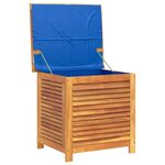 vidaXL Boîte de rangement de jardin persiennes 60x50x56cm bois acacia