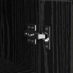 vidaXL Buffet Chêne noir 34 5 x 34 x 90 cm Bois d'ingénierie et fer