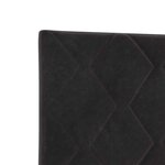 vidaXL Tête de lit avec tête de lit Noir 200 cm Velours