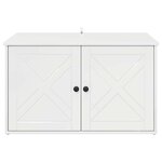 vidaXL Maison pour chat Blanc Brillant 85 x 55 x 50 cm