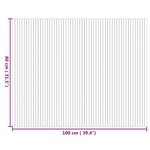 vidaXL Tapis rectangulaire naturel 80x100 cm bambou