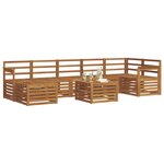 vidaXL Ensemble de canapés d'extérieur 8 pc Naturel