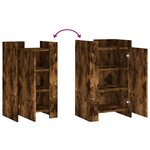 vidaXL Buffet chêne fumé 45x35x75 cm bois d'ingénierie