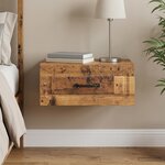 vidaXL Cabinet de chevet mural Bois ancien 49 x 34 5 x 20 cm