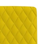 vidaXL Chaises à manger lot de 4 jaune velours
