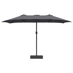 vidaXL Parasol de jardin Anthracite 385 x 209 x 244 cm Polyester