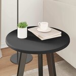 vidaXL Plateau de table Noir 40 x 40 x 1.5 cm Bois d'ingénierie