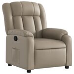 vidaXL Fauteuil inclinable Cappuccino Similicuir