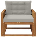 vidaXL Sofa de milieu extérieur Bois d'Acacia Massif Naturel