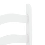 vidaXL Ensemble à manger Panama 7 Pièces blanc bois de pin massif