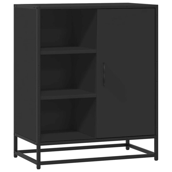 vidaXL Buffet noir 62x35x76 cm bois d'ingénierie