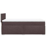 vidaXL Sommier à lattes de lit avec matelas Marron foncé 90x200 cm