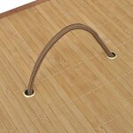 vidaXL Panier à linge rectangulaire Bambou Naturel