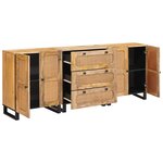 vidaXL Buffet 3 Pièces Marron 180 x 33 x 75 cm Bois de mangue massif
