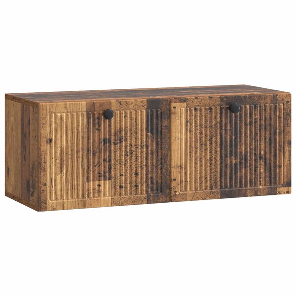 vidaXL Meuble TV mural Bois ancien 78 5 x 31 x 30 cm Bois d'ingénierie
