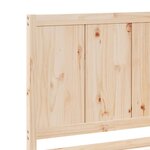 vidaXL Cadre de lit extra long sans matelas 140x220 cm bois massif