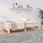 vidaXL Lit coulissant sans matelas blanc 2x(90x190) cm