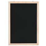 vidaXL Tableau noir mural Bois de cèdre 40 x 60 cm