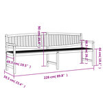 vidaXL Banc de jardin 228x59 5x90 cm bois de teck solide