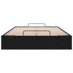 vidaXL Cadre de lit ottoman sans matelas noir 120x200 cm velours