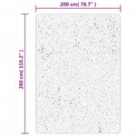 vidaXL Tapis shaggy PAMPLONA poils longs moderne crème 200x280 cm