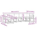 vidaXL Ensemble de canapés d'extérieur 7 Pièces Blanc et anthracite
