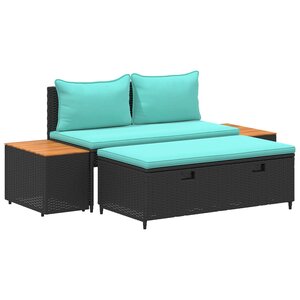 vidaXL Ensemble de canapés d'extérieur 4 -Seater 4 pc 55 x 30 x 39 cm