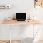 vidaXL Dessus de bureau 110x(55-60)x2 5 cm bois massif de hêtre