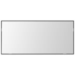 Armoire de miroir de salle de bain vidaXL avec lumière LED Chêne Noir 80x37 cm