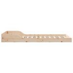 vidaXL Cadre de lit Marron 100 x 210 cm Bois massif en pin