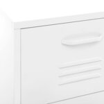 vidaXL Armoire de rangement Blanc 42 5x35x101 5 cm Acier