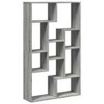vidaXL Bibliothèque sonoma gris 72x20x120 cm bois d'ingénierie