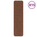 vidaXL Tapis Antidérapants pour Escaliers 15 Pièces Jaune 75 x 20 cm PP