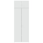 vidaXL Armoire de rangement blanc 80x42 5x225 cm bois d'ingénierie