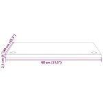 vidaXL Dessus de bureau 80x40x2 5 cm bois massif de pin