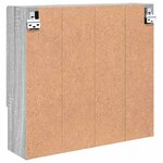 vidaXL Armoire Miroir Sonoma gris 59 x 17 x 55 cm Bois d'ingénierie