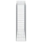 vidaXL Panier de gabions arqué 200x50x180/200 cm Fer galvanisé