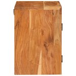 vidaXL Table de chevet Marron 35 x 33 x 48 cm Bois d'acacia massif