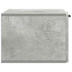 vidaXL Meuble TV mural Gris béton 59 5 x 41 x 30 cm Bois d'ingénierie