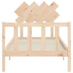 vidaXL Cadre de lit sans matelas bois de pin massif