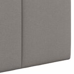 vidaXL Tête de lit suspendue Taupe Velours