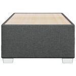 vidaXL Cadre de lit sans matelas gris foncé 90x190 cm tissu