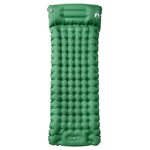 vidaXL Matelas de camping autogonflant avec oreiller 1 personne vert