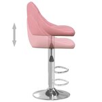 vidaXL Tabouret de bar Rose Velours