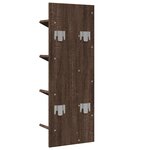 vidaXL Bibliothèque murale 4 niveaux chêne marron 33x16x90 cm