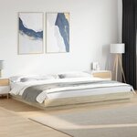 vidaXL Cadre de lit avec lumières LED sans matelas 180x200 cm
