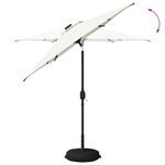 vidaXL Parasol de jardin avec lumières LED et base 230 x 230 cm