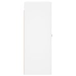 vidaXL Armoires murales 2 Pièces blanc bois d'ingénierie