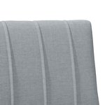vidaXL Tête de lit capitonnée Gris clair 75 cm Pin massif