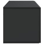 vidaXL Meuble TV mural 59 5 x 31 x 30 cm Noir Bois d'ingénierie